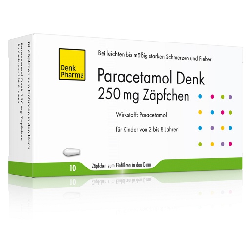 PARACETAMOL Denk 250 mg Zäpfchen