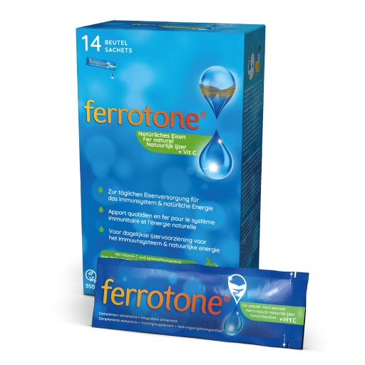 FERROTONE Eisen m.Apfelkonzentrat u.Vitamin C Btl.