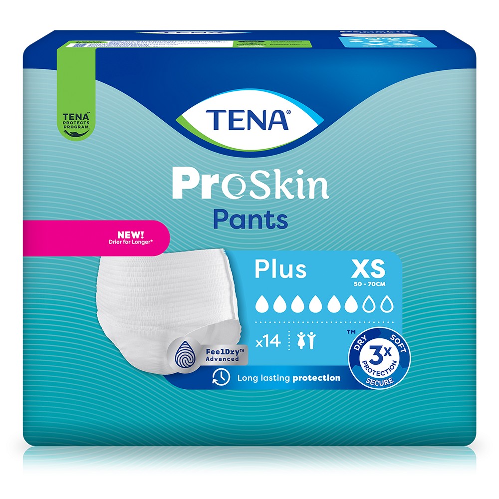TENA PANTS Plus XS bei Inkontinenz - 14St - Einlagen & Netzhosen