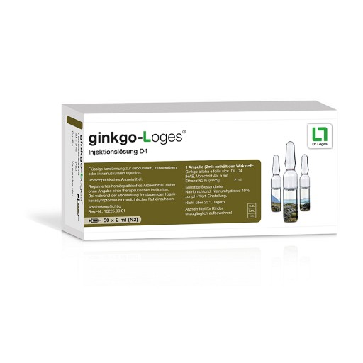 GINKGO-LOGES Injektionslösung D 4 Ampullen
