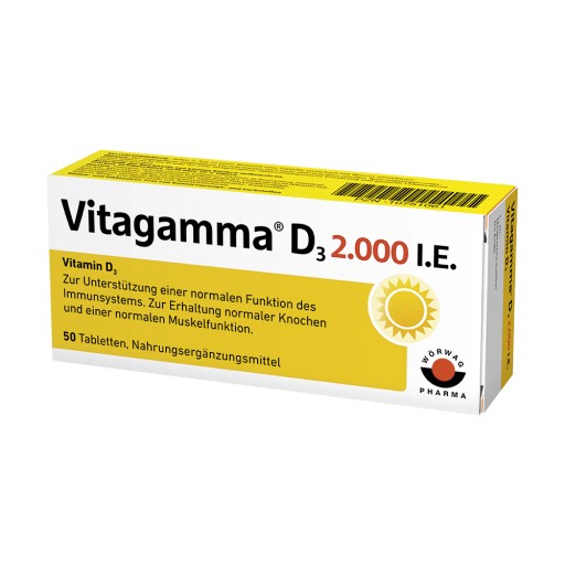 VITAGAMMA D3 2.000 I.E. Vitamin D3 NEM Tabletten