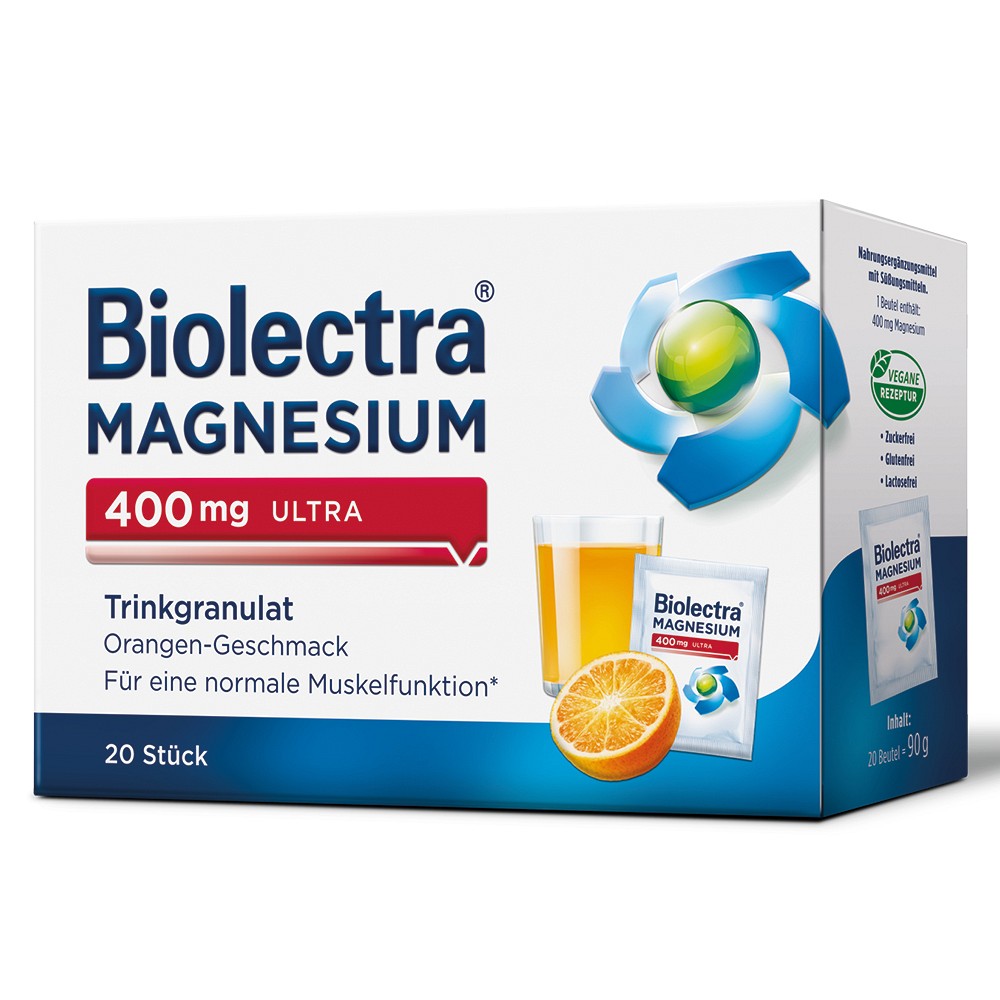 BIOLECTRA Magnesium 400 mg ultra Trinkgran.Orange