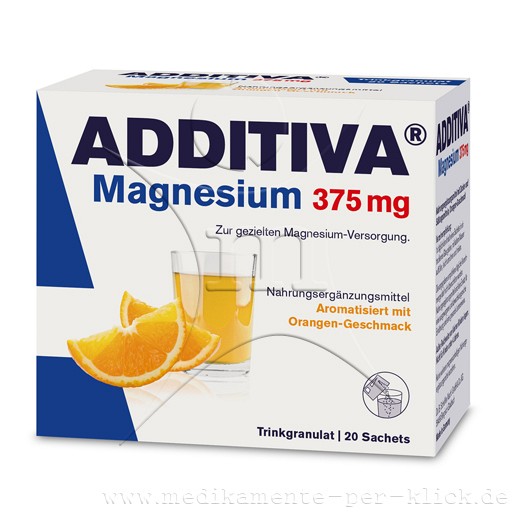 ADDITIVA Magnesium 375 mg Sachets Orange