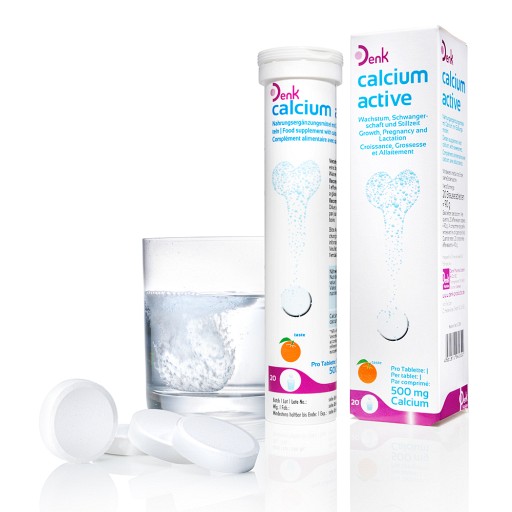 CALCIUM ACTIVE Denk 500 mg Brausetabletten - 20St - Für Kinder