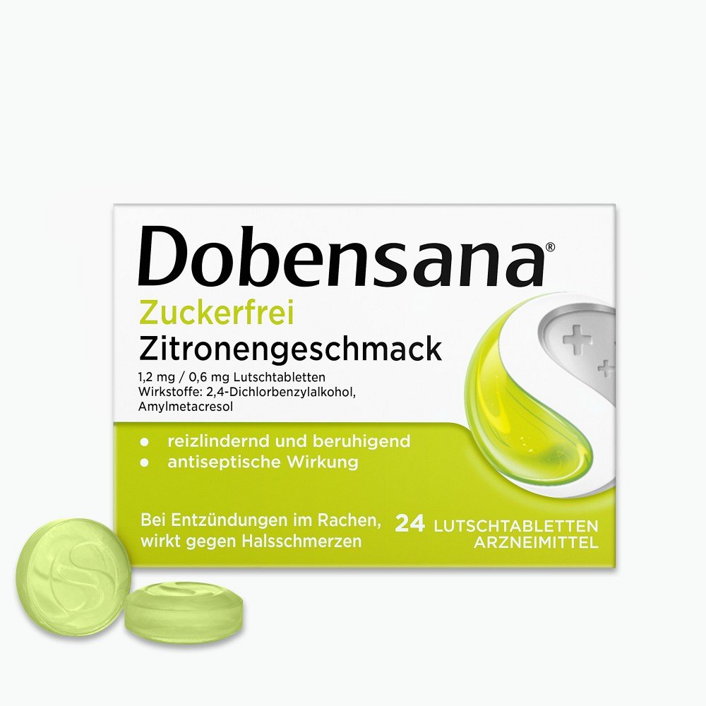 DOBENSANA zuckerfrei Zitronengesc.1,2mg/0,6mg Lut.