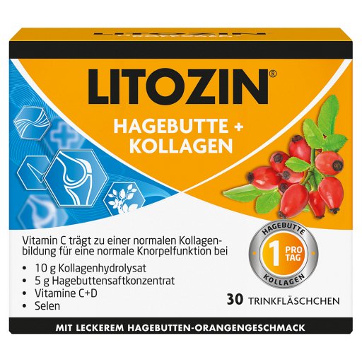 LITOZIN Hagebutte+Kollagen Trinkfläschchen