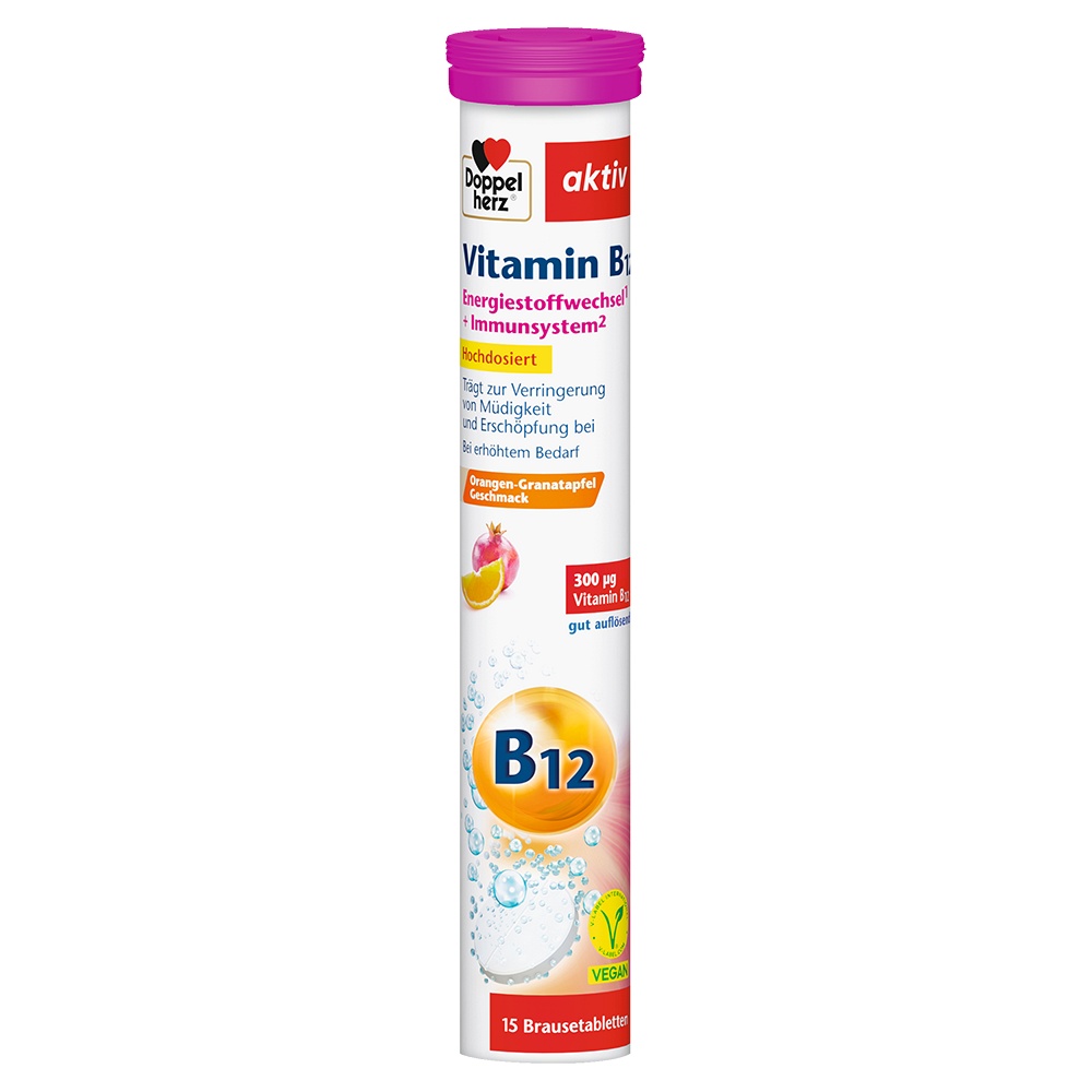 DOPPELHERZ Vitamin B12 Brausetabletten