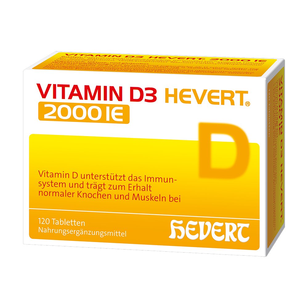 VITAMIN D3 HEVERT 2.000 I.E. Tabletten