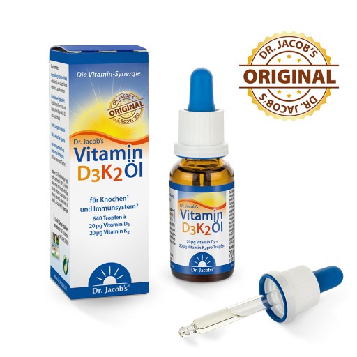 VITAMIN D3K2 Öl 800 I.E.+20 µg D3+K2 Dr.Jacob's