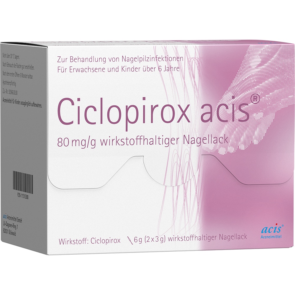 CICLOPIROX acis 80 mg/g wirkstoffhalt.Nagellack