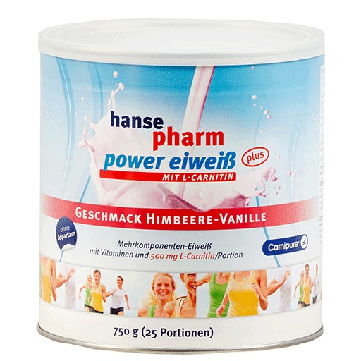 HANSEPHARM Power Eiweiß plus Himbeere-Vanille Plv.