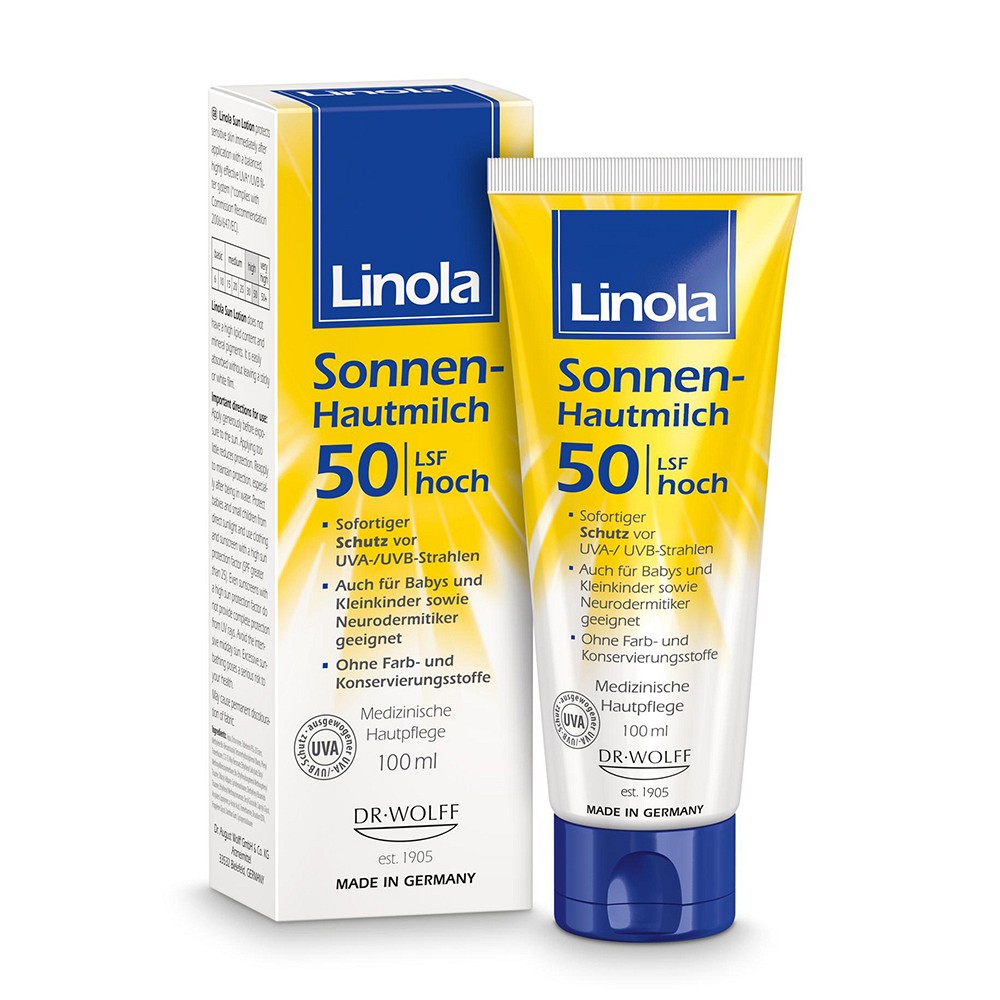 LINOLA Sonnen-Hautmilch LSF 50 - 100ml