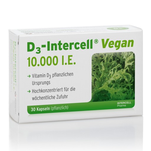 D3-INTERCELL vegan 10.000 I.E. Kapseln - 30St