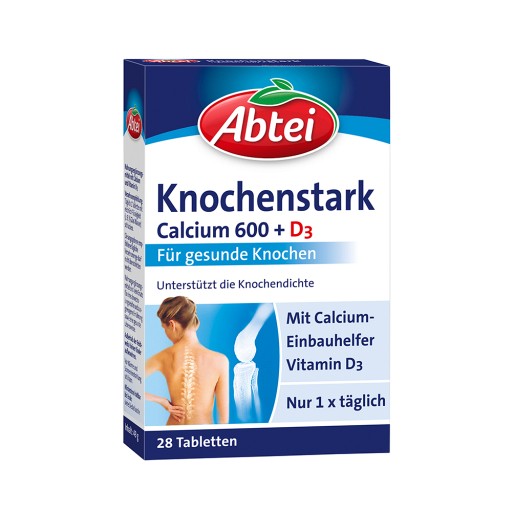 ABTEI Knochenstark Calcium 600+D3 Tabletten