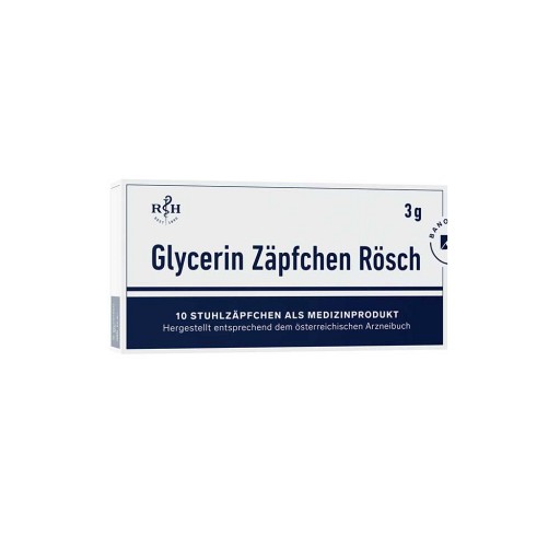 GLYCERIN ZÄPFCHEN Rösch 3 g gegen Verstopfung - 10St