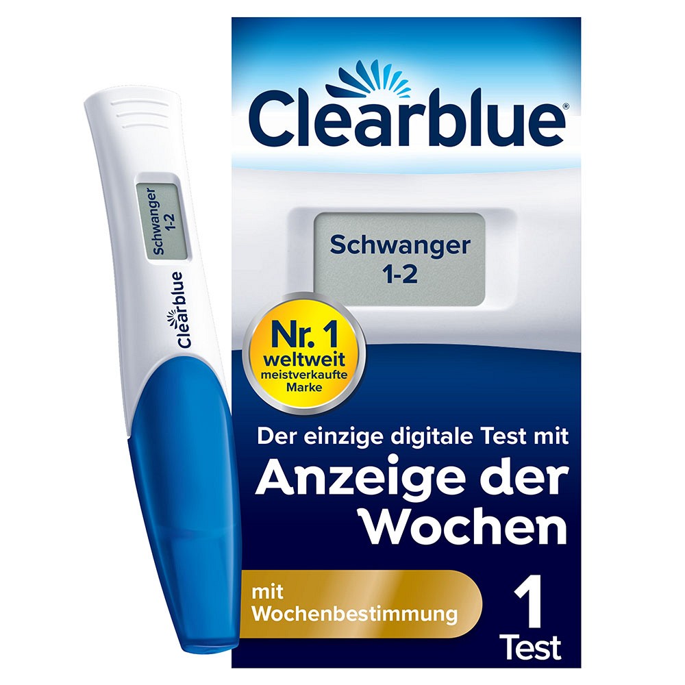 CLEARBLUE Schwangerschaftstest m.Wochenbestimmung - 1St - Schwangerschafts- & Ovulationstests