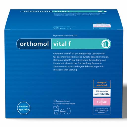 ORTHOMOL Vital F Granulat/Kap./Tabl.Kombip.30 Tage - 1St - Für Frauen & Männer