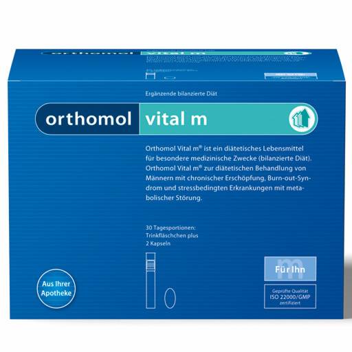 ORTHOMOL Vital M Trinkfläschchen/Kaps.Kombipack. - 30St - Für Ihn