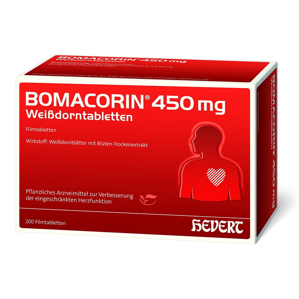 BOMACORIN 450 mg Weißdorntabletten