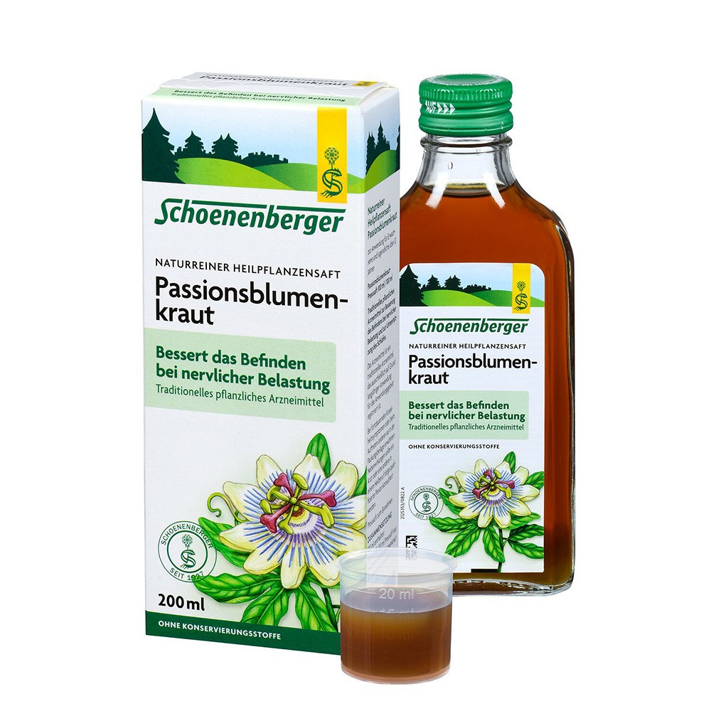 PASSIONSBLUMENKRAUT naturreiner Heilpflanzensaft - 200ml - Beruhigung & Schlaf