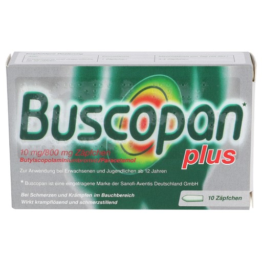 BUSCOPAN plus 10 mg/800 mg Suppositorien