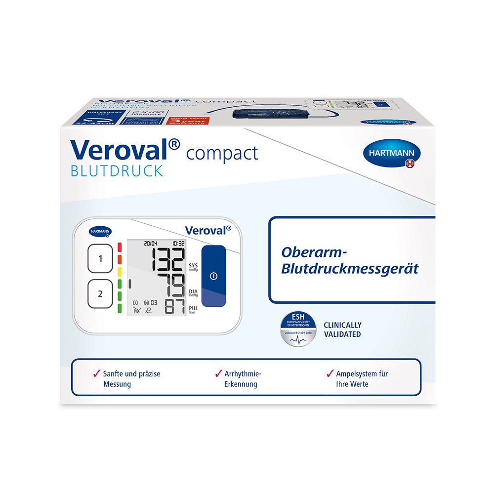 VEROVAL compact Oberarm-Blutdruckmessgerät - 1St