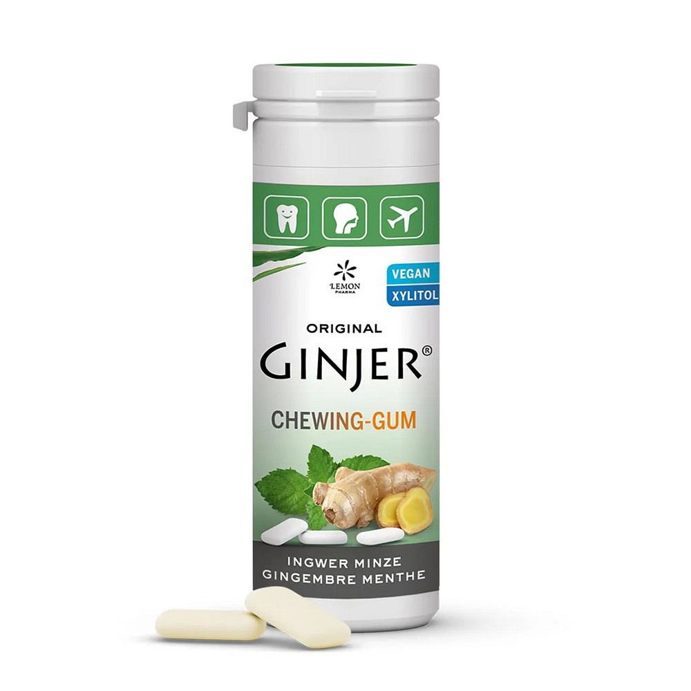 INGWER GINJER Kaugummi Minze - 30g - Homöopathie & Natur
