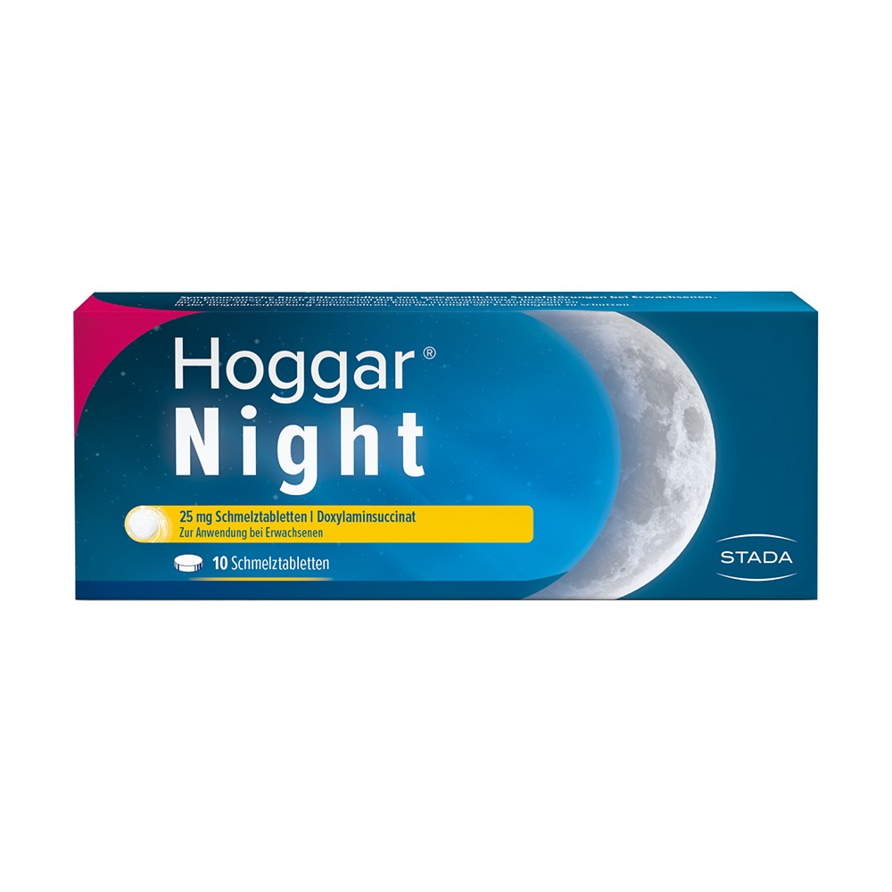 HOGGAR Night 25 mg Schmelztabletten - 10St - Unruhe & Schlafstörungen