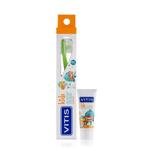 VITIS Kids Zahnbürste+8 ml Zahnpasta - 1St