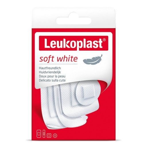 LEUKOPLAST soft white Str.19x72/D.25/38x72/38x38mm - 30St