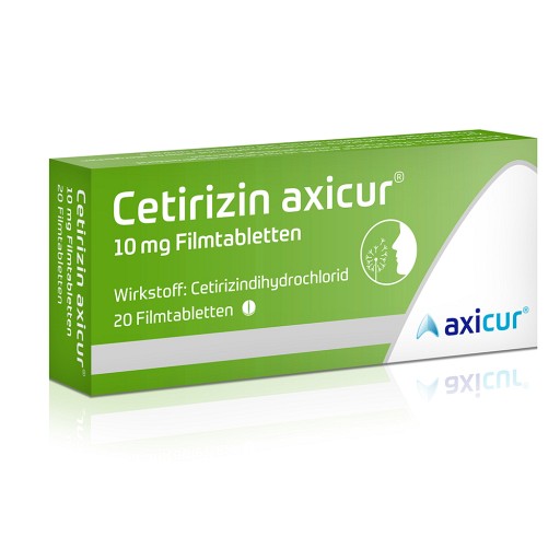 CETIRIZIN axicur 10 mg Filmtabletten
