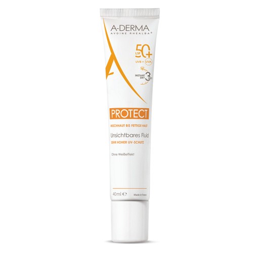 A-DERMA PROTECT SPF 50+ unsichtbares Fluid - 40ml - Körperpflege