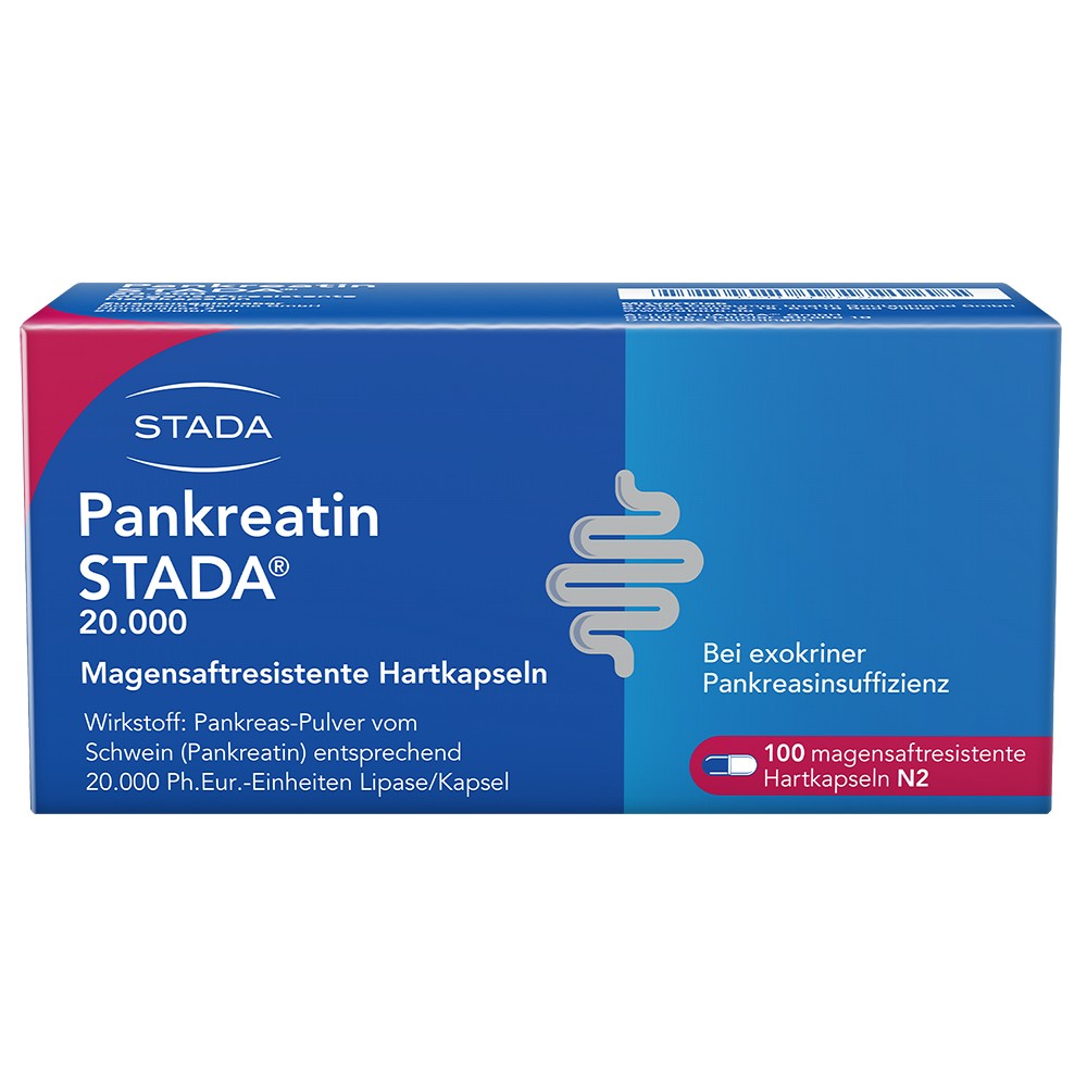PANKREATIN STADA 20.000 magensaftres.Hartkapseln