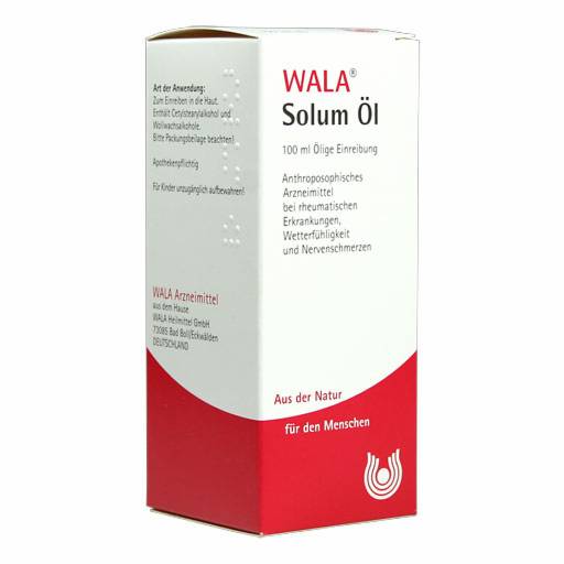 SOLUM Öl - 100ml - Gelenk-, Kreuz- & Rückenschmerzen, Sportverletzungen