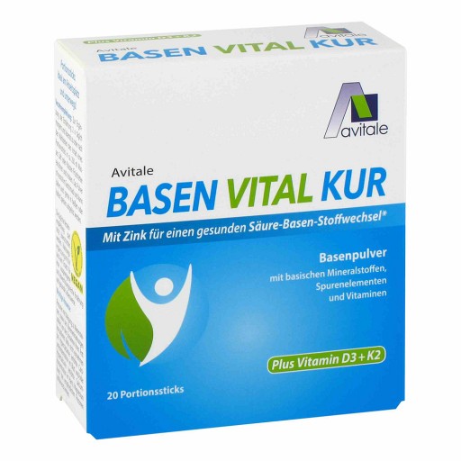 BASEN VITAL KUR plus Vitamin D3+K2 Pulver - 20St - Entgiften-Entschlacken-Entsäuern