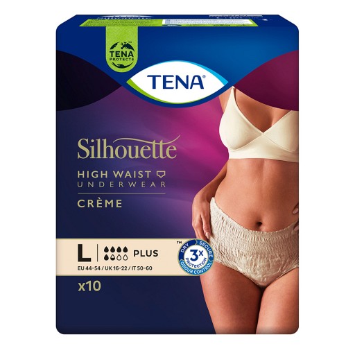 TENA SILHOUETTE Plus L creme Inkontinenz Pants