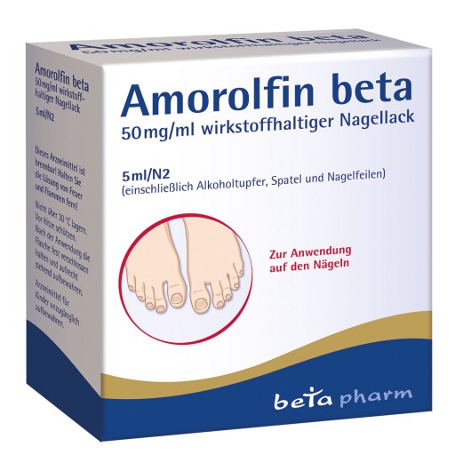 AMOROLFIN beta 50 mg/ml wirkstoffhalt.Nagellack