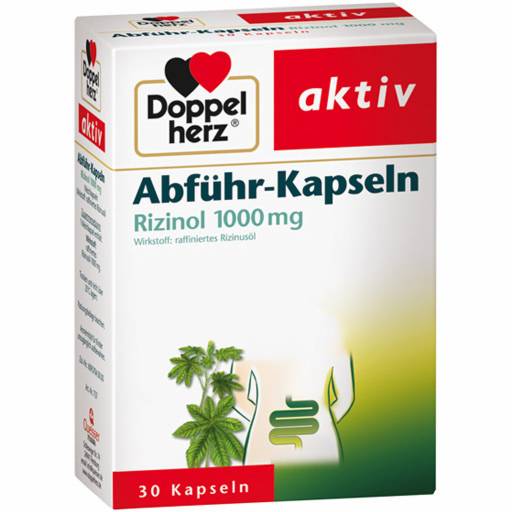 DOPPELHERZ Abführ-Kapseln Rizinol 1.000 mg - 30St - Abführmittel