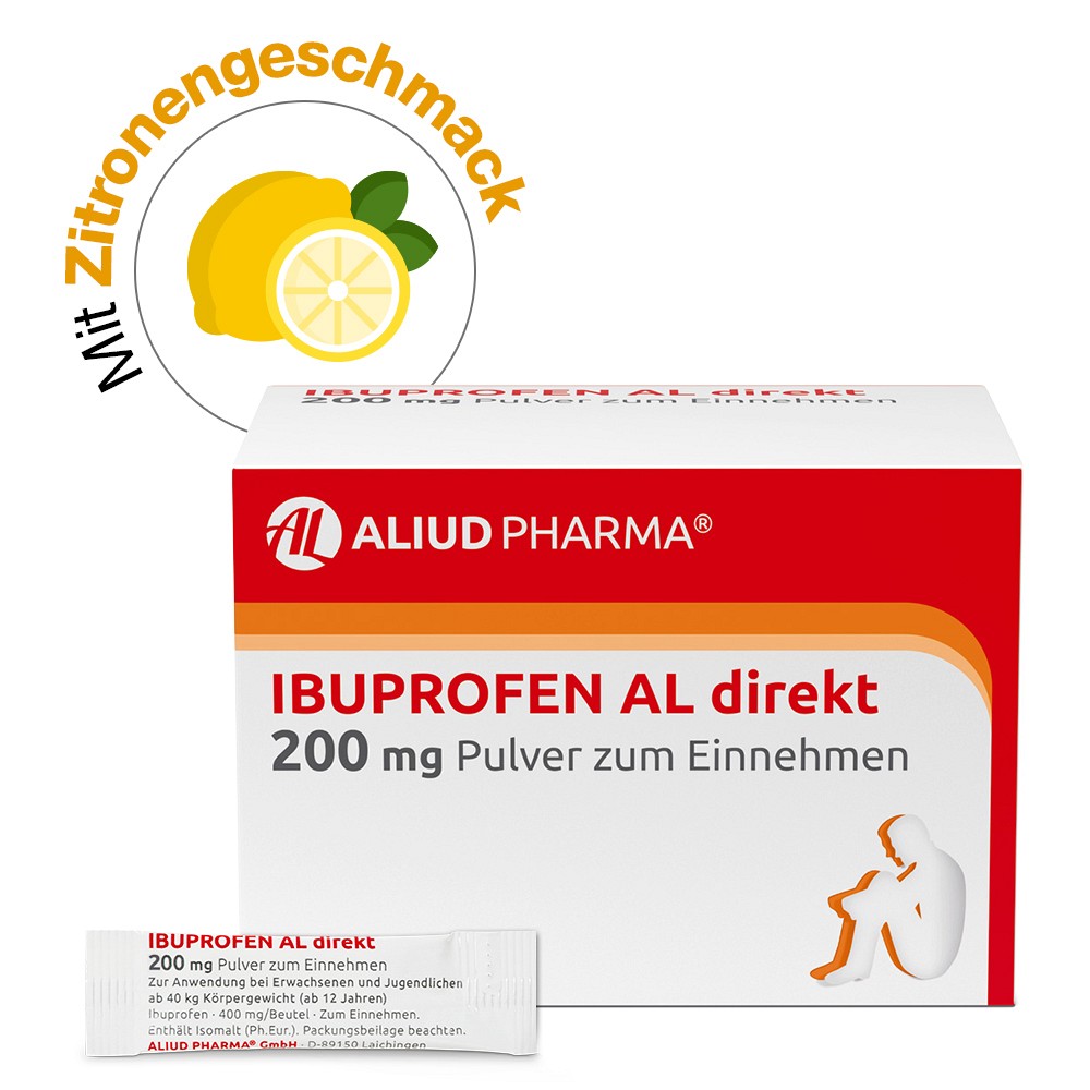 IBUPROFEN AL direkt 200 mg Pulver zum Einnehmen - 20St - Schmerzen