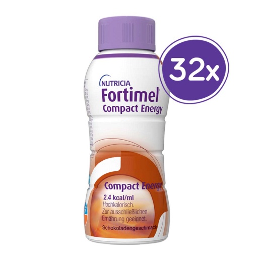 FORTIMEL Compact Energy Schokolade - 8X4X300ml - Für Frauen & Männer