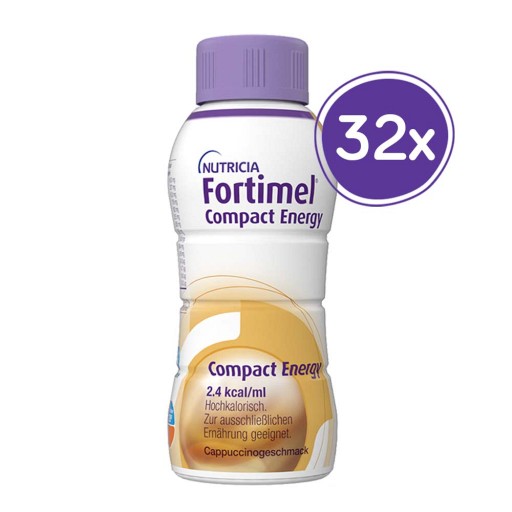 FORTIMEL Compact Energy Cappuccino - 8X4X300ml - Für Frauen & Männer