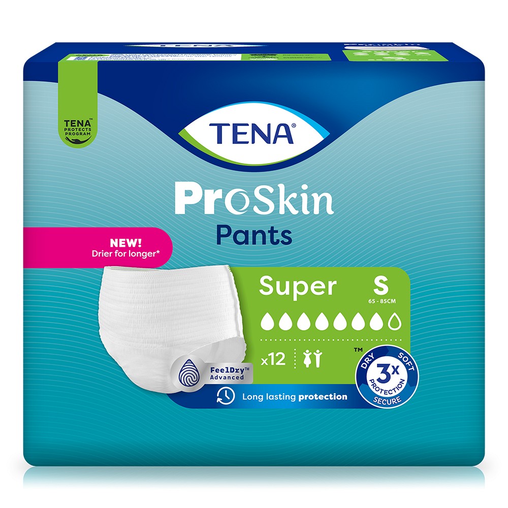 TENA PANTS Super S bei Inkontinenz - 4X12St - Einlagen & Netzhosen