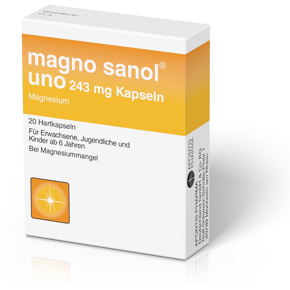 MAGNO SANOL uno 243 mg Kapseln
