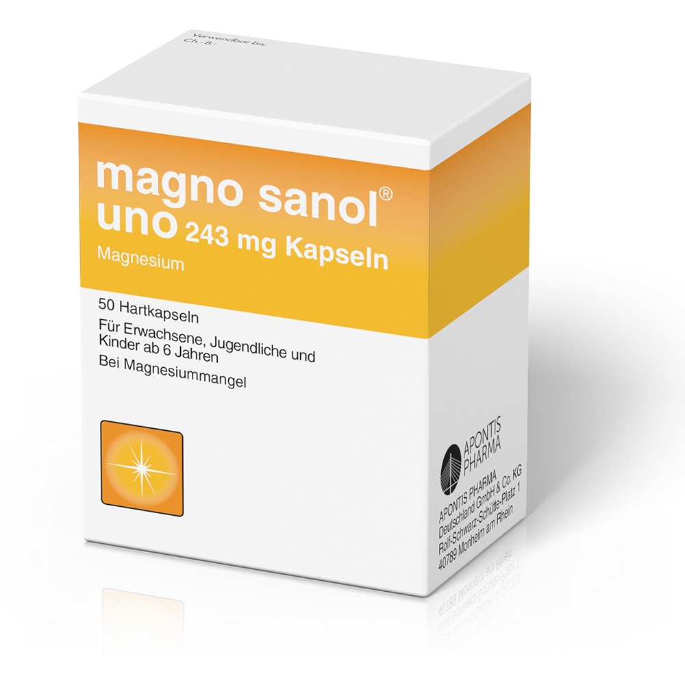 MAGNO SANOL uno 243 mg Kapseln