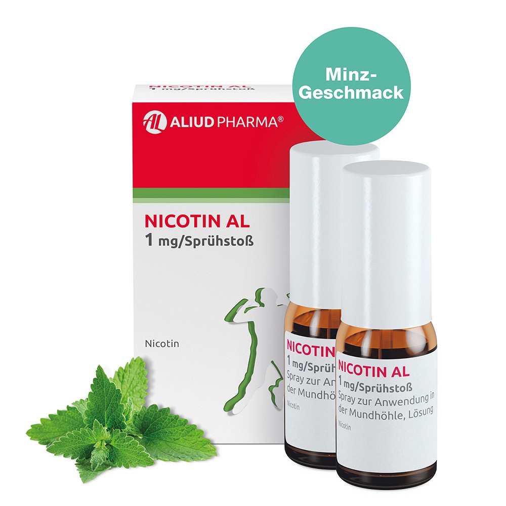 NICOTIN AL 1 mg/Sprühstoß Spray z.Anw.i.d.Mundhö.