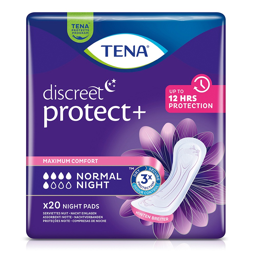 TENA DISCREET Inkontinenz Einlagen normal night