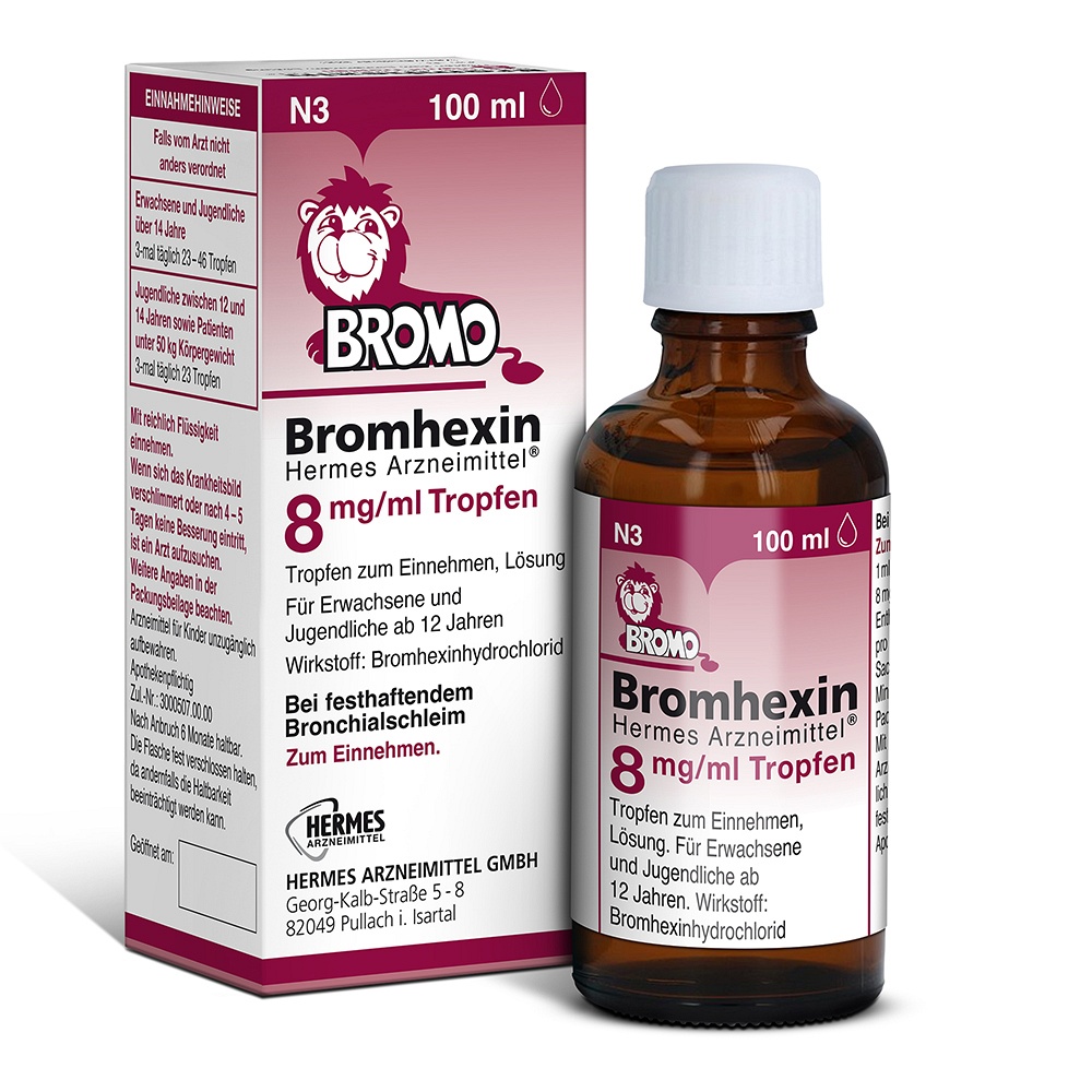 BROMHEXIN Hermes Arzneimittel 8 mg/ml Tropfen