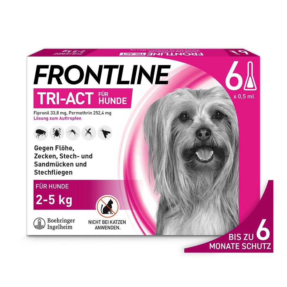 FRONTLINE Tri-Act Lsg.z.Auftropfen f.Hunde 2-5 kg