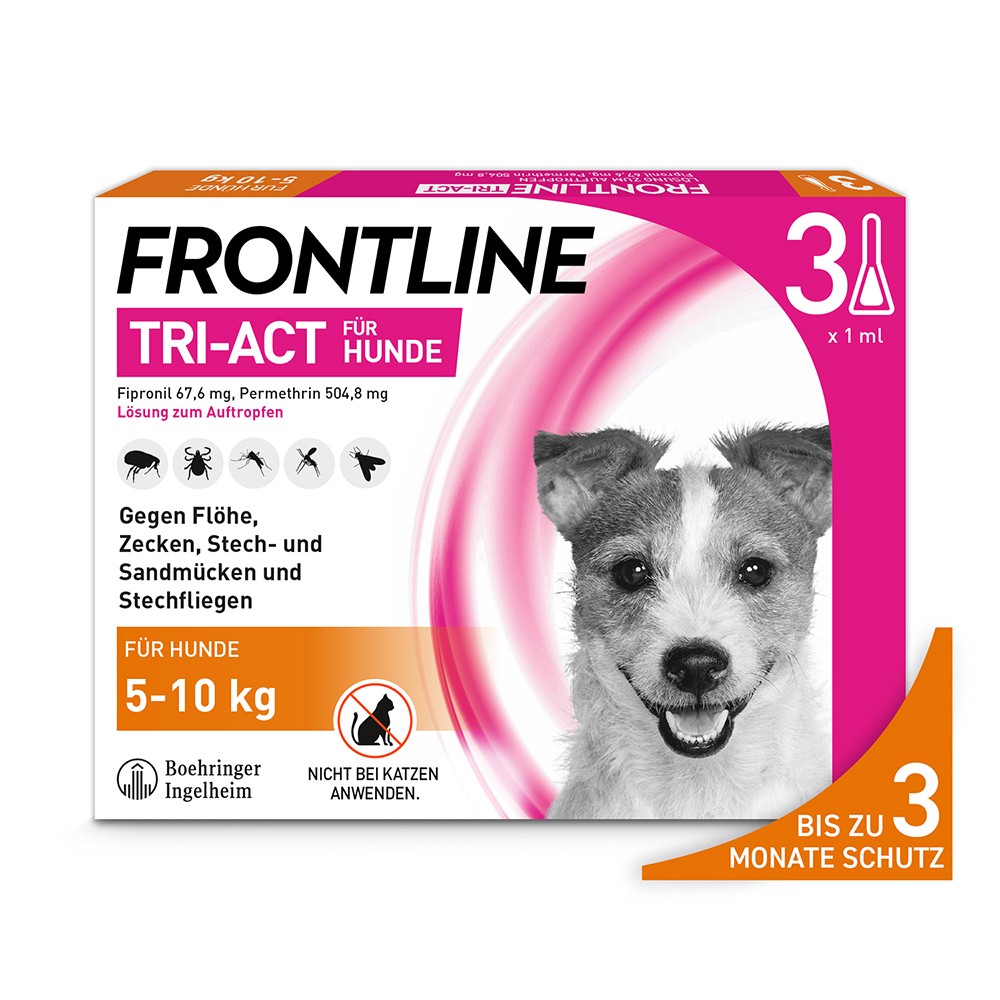 FRONTLINE Tri-Act Lsg.z.Auftropfen f.Hunde 5-10 kg