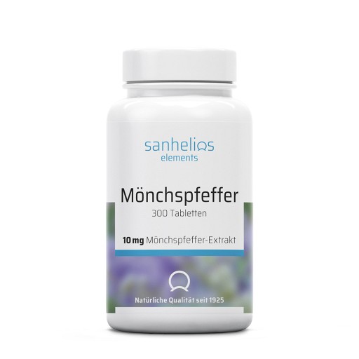 SANHELIOS Mönchspfeffer 10 mg Tabletten - 300St - Für Frauen & Männer